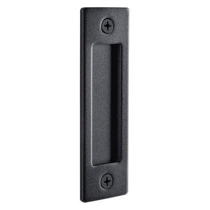 Wright Products Sliding Flush Barn Door Handle Set, Matte Black, 1 Pack - Mounting Hardware Included