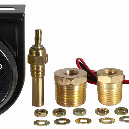 Bosch SP0F000049 Style Line 2" Electrical Water/Oil Temperature Gauge (Black Dial Face, Black Bezel)