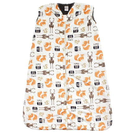 Hudson Baby Saco de dormir unisex de visón con interior de sherpa para bebé, mantas, Boy Forest, 18-24 meses