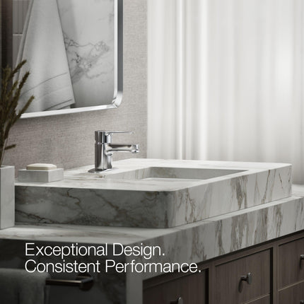Kohler 16027-4-CP July Single Handle Bathroom Sink Faucet, Polished Chrome