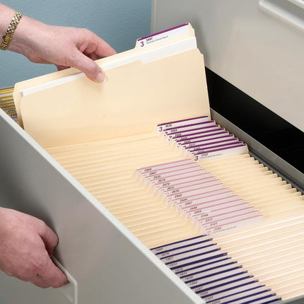 Smead Manila File Folder, 1/3-Cut Tab, Letter Size, Manila, 100 per Box