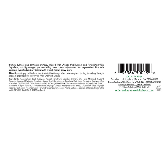Mario Badescu - Crema Protectora de Naranja - Para Piel Mixta/ Seca/ Sensible - 29ml/1oz
