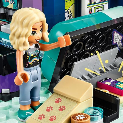 LEGO Friends Nova's Room Gaming Themed Bedroom Playset 41755, Collectible Toy with Zac Mini-Doll and Pickle The Dog, Small Gift Idea for Kids 6 and Up