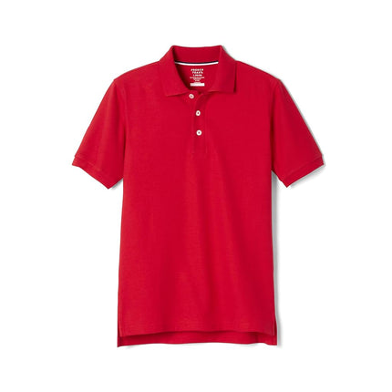 Camisa de uniforme tipo polo piqué de manga corta para niños French Toast, roja, 10-12