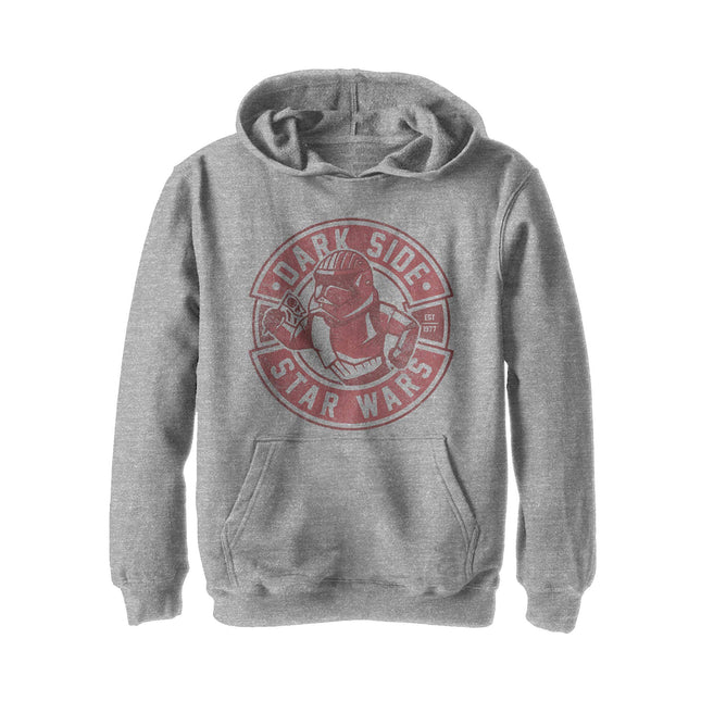 STAR WARS Boys' Hooded Sweatshirt, Athletic Heathe
