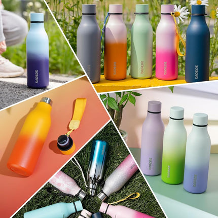 BJPKPK 25oz Insulated Water Bottle, Stainless Steel Bottle with Carry Strap