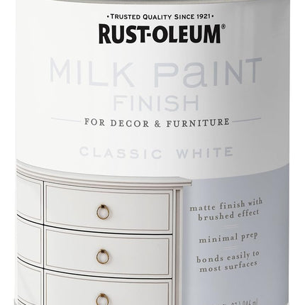 Rust-Oleum 331049 Milk Paint Finish, Quart, Classi