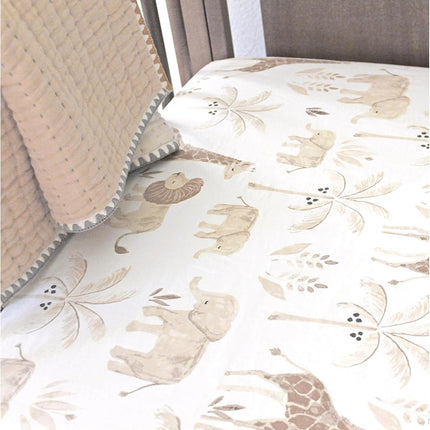 Crane Baby Kendi Collection, Crib Sheet, Animal