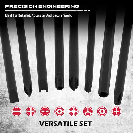 1/4" Extra Long Security Bit Set