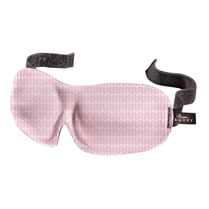 Bucky 40 Blinks No Pressure Eye Mask, Pink Chevron, One Size, 40 Blinks No Pressure Eye Mask for Travel & Sleep