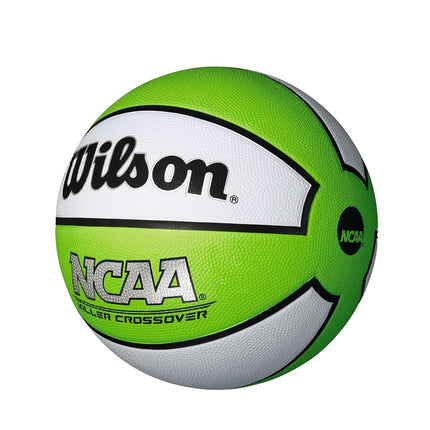WILSON NCAA Killer Crossover Outdoor Basketball - Size 5-27.5", Lime/White