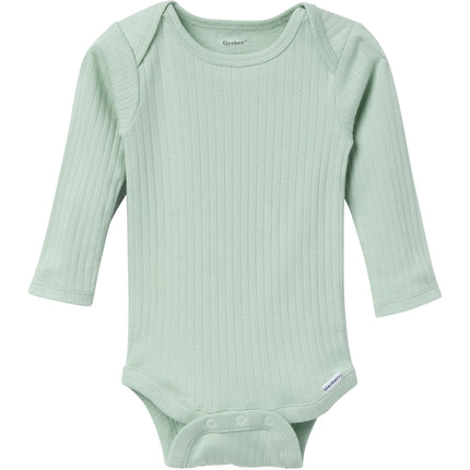 Gerber Unisex Bebé Paquete Múltiple de Bodis (Manga Corta y Larga), Oso Polar, 6-9 Meses