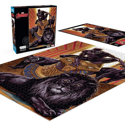 Buffalo Games - Marvel - Black Panther (Vol. 6) #1 Variant - 1000 Piece Jigsaw Puzzle for Adults Challenging Puzzle Perfect for Game Nights - Finished Puzzle Size is 26.75 x 19.75