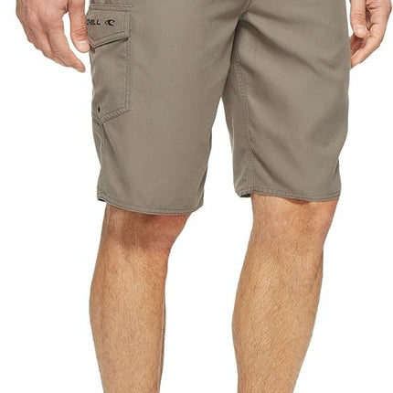 O'NEILL Boardshorts Homme 21 Pouces - Caleçon de bain résistant à l'eau pour homme avec tissu stretch à séchage rapide et poches, Charcoal, 32