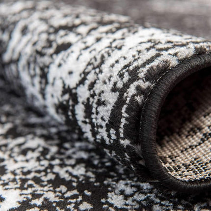 Unique Loom 3137802 Sofia Collection 2 Feet (2' x 13') Runner Traditional Oriental Distressed Vintage Area Rug, 2.5 x 13, Black
