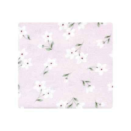 Hudson Baby Unisex Baby Cotton Flannel Receiving Blankets Bundle, Purple Dainty Floral, One Size