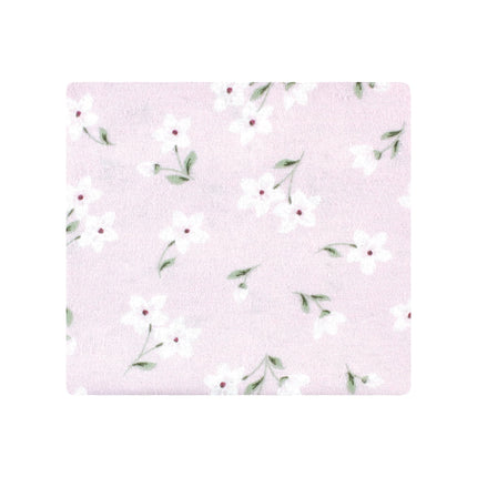Hudson Baby Unisex Baby Cotton Flannel Receiving Blankets, Purple Dainty Floral, One Size