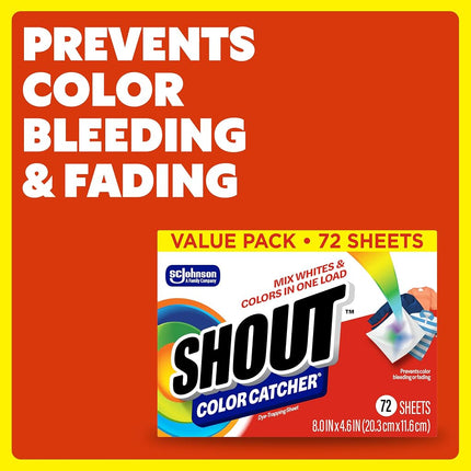 Shout Shout color catcher dye trapping sheets 4-pack, 72 Count