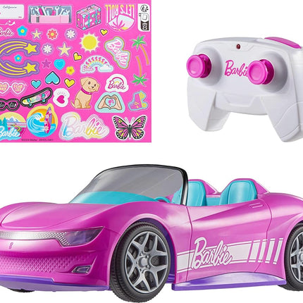Hot Wheels Barbie RC Toy Car, Remote-Control Pink 
