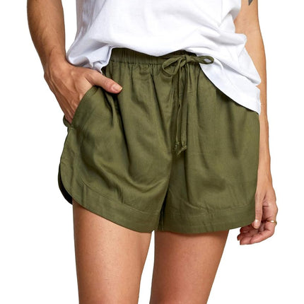 RVCA Women's Grounded Short Casual, Dark Moss, S