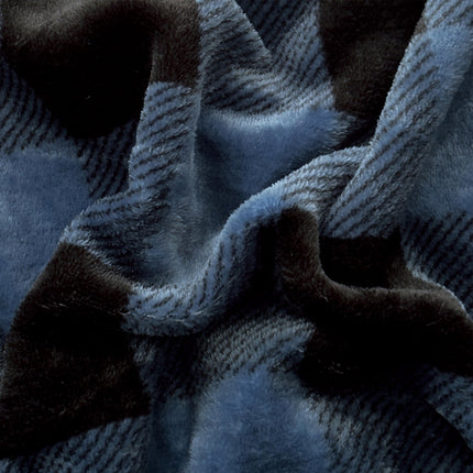 Elegant Comfort Luxuriously Soft 4-Piece Velvet Plush Flannel Sheet Set - Premium Quality - Cozy Warm, Anti-Static, Non Pilling Fuzzy Velvet Flannel Fleece Deep Pocket Sheet Set -Twin XL, Buffalo Blue