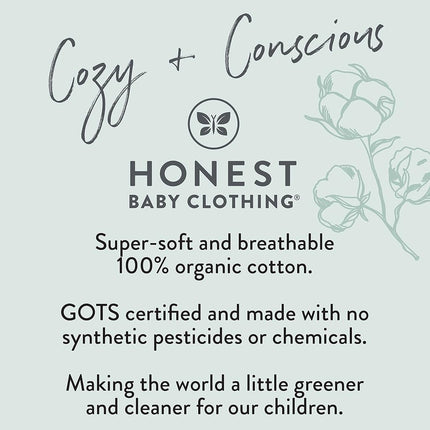 HonestBaby Lot de 5 T-shirts Henley à manches longues en coton gaufré 100 % coton biologique pour bébés et tout-petits garçons, unisexe, motif Varsity Prep, 12 mois