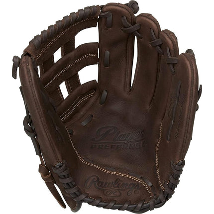 Rawlings Player Preferred Baseball Glove, Regular, Slow Pitch Pattern, Pro H-Web, 12-1/2 Inch