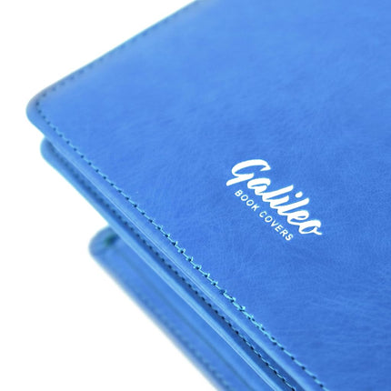 Galileo Double AA Big Book Cover & 12 Steps & 12 Traditions Perfect Gift | Alcoholics Anonymous (Prayer/Coin Pocket/Sky Blue)