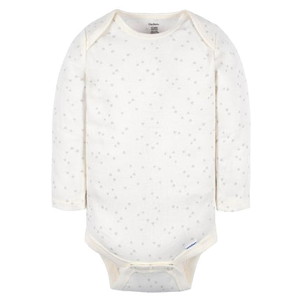 Gerber Baby Girls' 6-Pack Long-Sleeve Onesies Bodysuits, Home, 12 Months