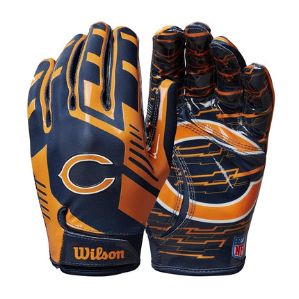 Wilson NFL Stretch Fit Football Gloves - Youth, Ch