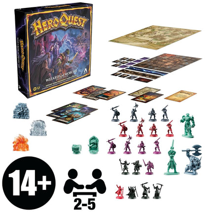 Avalon Hill HeroQuest Wizards of Morcar Quest Pack (Requires HeroQuest Game System) - English Version, Blue, Red, Black