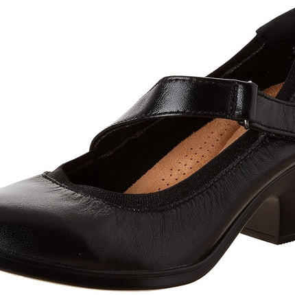 Clarks Women's Emily 2 Mabel Pump, Black Leather, 