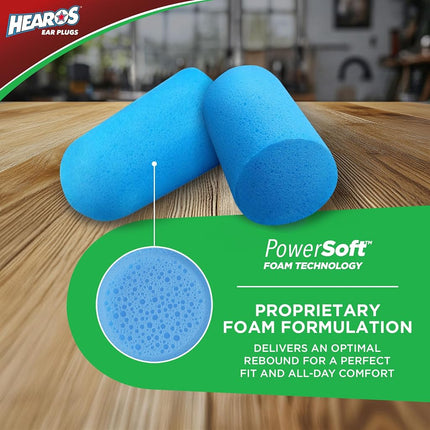 HEAROS Xtreme Protection Series Ear Plugs, Blue, 28 Pair
