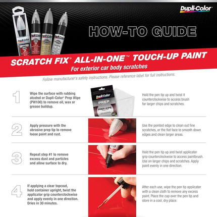 Dupli-Color ATY1618 Barcelona Red Toyota Exact-Match Scratch Fix All-in-1 Touch-Up Paint - 0.5 oz.