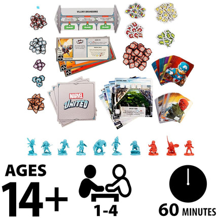 Marvel United, juego de mesa de estrategia con cartas de superhéroes, paquete de cómics con expansión de Spiderman y Dr. Strange, para adultos y niños de 14 años en adelante (exclusivo de Amazon)