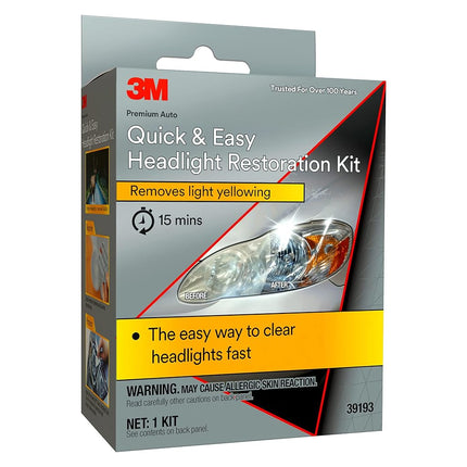 3M Quick and Easy Headlight Restoration Kit, Remov