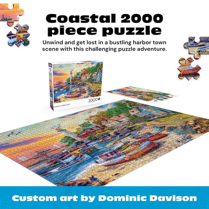 Buffalo Games - American Harbor Town - 2000 Piece Jigsaw Puzzle