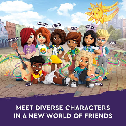 LEGO Friends La Cocina Comunitaria de Heartlake City 41747, Juego de Construcción de Simulación, Diversión Creativa para Niños y Niñas de 8 Años en Adelante, con 3 Minimuñecas, 1 Micromuñeca, un Gato Mascota y Muchos Accesorios de Cocina