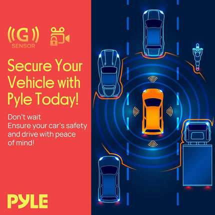 Pyle Dash Cam Rearview Mirror - 4.3� DVR Monitor Rear View Dual Camera Video Recording System in Full HD 1080p w/Built in G-Sensor Motion Detect Parking Control Loop Record Support - Pyle PLCMDVR49