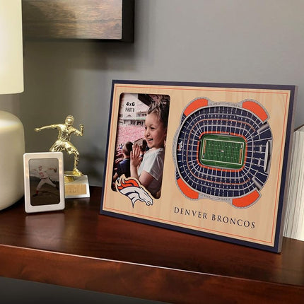 Cadre photo YouTheFan NFL Denver Broncos StadiumViews 3D