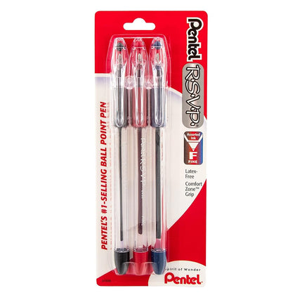 Pentel R.S.V.P. Ballpoint Pen, Fine Line, Assorted