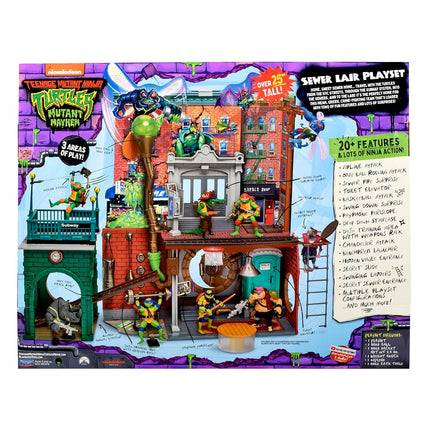 Teenage Mutant Ninja Turtles: Mutant Mayhem Sewer Lair Playset. Ideal present for boys 4 to 7 years and TMNT fans!