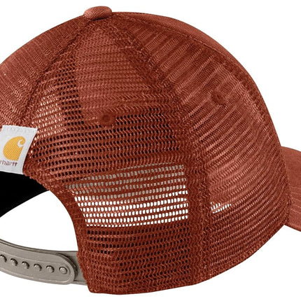 Carhartt Men's Canvas Mesh-Back Logo Graphic Cap