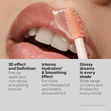 KIKO Milano 3D Hydra Lipgloss 15 I Hydrating Lip Gloss for Plumped 3D Shine, Non-Sticky Lipstick Gloss with Wand Applicator, Long Lasting Comfort, Professional Lip Products by KIKO Milano