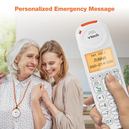 VTech SN7022 Colgante portátil de emergencia para el hogar para los sistemas telefónicos para personas mayores SN5127 y SN5147