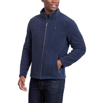 Tommy Hilfiger mens156TF185Tall Classic Zip Front Fleece Jacket Long Sleeve Fleece Jacket - Gray - 3X Tall