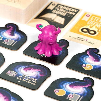 LUCKY DUCK GAMES - Cosmoctopus | Board Game | English Version| Engine-Building Strategy Game | Fun Family Game for Kids and Adults | 1-4 Players | Ages 14+ | 60-90 Minutes