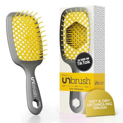 FHI Heat UnBrush Grey Handle, Yellow