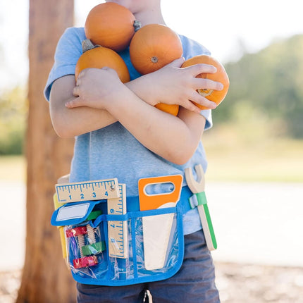 Melissa & Doug Deluxe Tool Belt Set | Pretend Play | Role Play Sets | 3+ | Gift for Boy or Girl