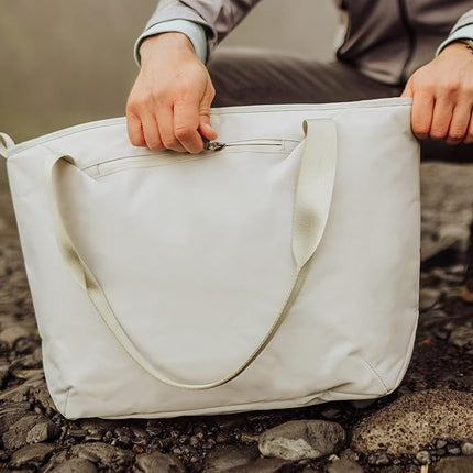 Sac isotherme ONIVA Tarana fabriqué à partir de matériaux recyclés, sac isotherme souple, glacière pique-nique recyclée, (Gris Halo)